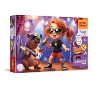 Trefl - Connect Squad, Connect Sue - 70 pièces - Puzzle coloré avec Figurine et Blocs Inclus, pour Les Enfants âgés de 5 Ans et Plus