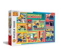 Trefl - Despicable Me 4, Gru et Les Minions : sous Couverture - Collage coloré avec Personnages du Film d’Animation, Puzzle DIY, Puzzle Classiques pour Les Adultes et Les Enfants à partir de 12 Ans
