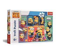 Trefl - Despicable Me 4, Joie des Minions - Puzzles 160 Pièces - Puzzles Colorés avec Personnages de Bande Dessinée, Divertissement Créatif, Loisir pour Les Enfants à partir de 6 Ans