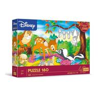 Trefl - Disney, Bambi et Les Amis de la forêt - Puzzle 160 Pièces - Puzzle coloré avec Les Personnages du Dessin animé Bambi, Loisir pour Les Enfants à partir de 6 Ans