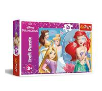 Trefl, Belle Journée 30 Pièces-Puzzle Coloré avec Princesses de Disney, Divertissement Créatif, pour Les Enfants à partir de 3 Ans, 18308, Multicolor