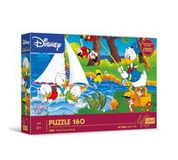 Trefl - Disney, L’Aventure au Bord du lac - Puzzle 160 Pièces - Puzzle coloré avec Les Personnages du Dessin animé Donald Duck, Loisir pour Les Enfants à partir de 6 Ans