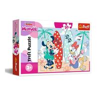 Trefl - Disney Minnie, Minnie Colorée - Puzzles 30 Pièces - Puzzle Coloré avec Personnages de Bande Dessinée, Divertissement Créatif, Loisir pour Les Enfants à partir de 3 Ans
