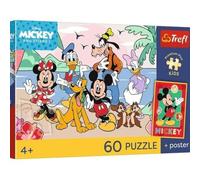 Trefl - Disney, Mission Joyeuse - Puzzle 60 Pièces - Puzzle Coloré Héros de Conte de Fées, Affiche à Collectionner, Divertissement Créatif, Amusant pour Enfants à partir de 4 Ans