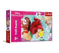 Trefl - Disney Princess, Beautiful and Brave - Puzzle de 30 pièces - Puzzle coloré avec des Personnages de Contes de fées, Divertissement créatif, pour Les Enfants à partir de 3 Ans