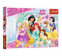 Trefl - Disney Princess, Le Monde Joyeux des Princesses - Puzzle de 200 Pièces - Puzzles Colorés avec Les Princesses de Disney, Divertissement Créatif, pour Les Enfants de 7 Ans et Plus