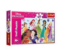 Trefl - Disney Princesses, Princesses en Action - Puzzle de 60 pièces - Puzzle coloré avec des Personnages de Contes de fées, pour Le Plaisir des Enfants à partir de 4 Ans