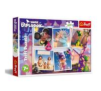 Trefl - Dragon Diplodocus, Les Aventures du Dragon Diplodocus - Puzzle 200 Pièces - Puzzle de Noël avec Personnages de Film Animé, pour Les Enfants à partir de 7 Ans