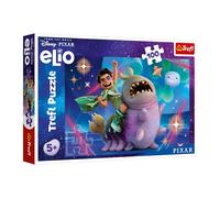 Trefl - Elio, Elio et L'Aventure Spatiale - Puzzle de 100 pièces - Puzzle coloré avec des Personnages de Contes de fées, pour Les Enfants de 5 Ans et Plus