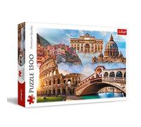 Trefl-Endroits préférés:Italie-Puzzle 1500 pièces-Puzzle avec Monuments Italiens, Collage pour Les passionnés de Voyage, DIY, Puzzle Classique pour Adultes et Enfants à partir de 12 Ans.
