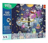 Trefl - Famille Treflik, Bert dans l'espace - Puzzle de 100 pièces - Puzzle de héros de conte de fées coloré, collectionnez tout de la collection, pour enfants à partir de 5 ans