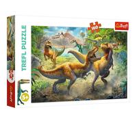 Trefl Fighting Tyrannosaurs 160 pieces Puzzle Jigsaw Puzzle Red 16 """" X11 """" Imprimer Puzzle Puzzle Creative Fun Classic Puzzle pour les adultes
