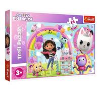 Trefl — Maxi puzzles Gabby's Dollhouse Joyeux Gabi — 24 grandes pièces, dès 3 ans