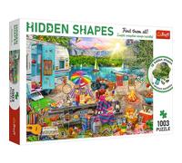 Trefl - Hidden Shapes Formes Cachées, Voyage en Camping-Car - 1000 + 3 Pièces, Trouvez Puzzle des Formes Cachées, Puzzle Insolite, Vacances, Camping-Car