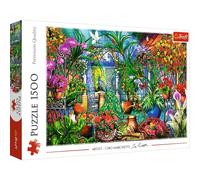 Trefl Puzzle Jardin Secret – 1500 pièces, fleurs colorées et animaux, dès 12 ans