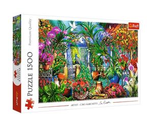 Trefl - Jardin Secret - Puzzle de 1500 Pièces - Puzzle sur Le Thème des Plantes, Fleurs Colorées, Animaux, Bricolage, Créatif, Amusement, Puzzles Classiques pour Adultes et Enfants de 12 Ans et Plus