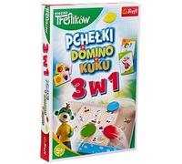 Trefl Jeu Familial 3 en 1 Domino Bottes Kuku avec Trousse Bohden Fairy Tale pour Enfants à partir de 5 Ans