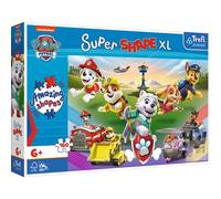 Trefl Junior - PAW Patrol, Jumping Dogs - Puzzles 160 XL Super Shape - Puzzles À Colorier Avec Les Personnages De Contes De Fées De La Psi Patrol, Grandes Pièces, Pour Les Enfants À Partir De 6 Ans.