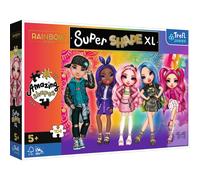 Trefl Junior - Rainbow High - Puzzles 104 XL Super Shape - Formes Folles, Grandes Pièces, Coloriage avec Les Personnages De Contes De Fées De Rainbow High, pour Les 5 Ans Et Plus.