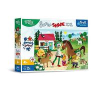 Trefl Junior-The Treflik Family Les Trefliki à l'Écurie-Puzzle 60 XXL Super Shape-Puzzle en Forme Originale, Loisir pour Enfants à partir de 4 Ans