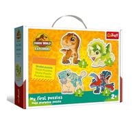 Trefl - Jurassic World, Adorable Dinosaurs - 4 Grands Puzzles de Formes pour Les Tout-Petits, 2 à 5 pièces, pour Les Enfants âgés de 2 Ans et Plus
