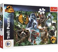 Tréfl - Jurassic World Dominion, Dinosaures Préférés - Puzzle 300 Pièces - Puzzles avec Dinosaures, Jurassic Park, Divertissement Créatif, Amusant pour Les Enfants à partir de 8 Ans