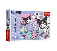 Trefl - Kuromi, Fun with Kuromi - Puzzle de 30 pièces - Puzzle coloré avec des Personnages de Contes de fées, Divertissement créatif, Amusant pour Les Enfants de 3 Ans et Plus.