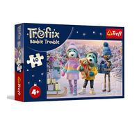Trefl - La Famille Treflik, Robobot d'hiver - Puzzle de 60 pièces - Puzzle coloré avec des Personnages de Contes de fées, Divertissement créatif, Amusement pour Les Enfants à partir de 4 Ans