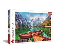 Trefl - Lac de Braies, Italie - Puzzle de 500 pièces - Puzzle DIY avec Le Paysage de Montagne, Divertissement créatif, Loisir, Puzzle Classiques pour Adultes et Enfants à partir de 10 Ans