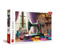 Trefl - L'atelier de Mon Tailleur - Puzzle 1000 éléments - Puzzle représentant l'étalage d'un Tailleur, pour Adultes et Enfants de Plus de 14 Ans
