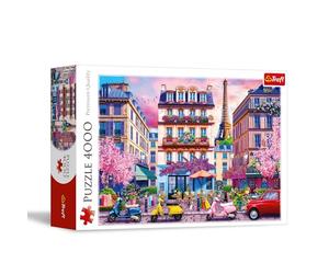 Trefl - Le Printemps à Paris - Puzzle de 4000 pièces - Puzzle pour Les Amateurs de Voyages, Capitale européenne, France, Bricolage, Divertissement créatif, pour Adultes et Enfants à partir de 15 Ans