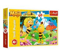 Trefl- Eine Blume für Maja, Maya The Bee Biene 60 Pièces pour Enfants à partir de 4 Ans Puzzle, 17330, Fleur l'Abeille, 0