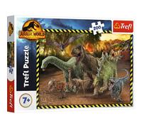 Trefl - Les dinosaures du Jurassic Park, Jurassic Park - Casse-tête 200 éléments - Casse-tête coloré avec des dinosaures, pour les enfants à partir de 6 ans.