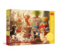 Trefl - Les farces du Chat - 160 pièces - Puzzle Animalier coloré, pour s'amuser à partir de 6 Ans