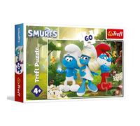 Trefl - Les Schtroumpfs, la forêt enchantée - Puzzle de 60 pièces - Puzzle coloré avec Les Personnages du Film, Divertissement créatif, Amusement pour Les Enfants à partir de 4 Ans