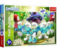 Trefl - Les Schtroumpfs, Rencontrez Les Schtroumpfs - Puzzle de 100 pièces - Puzzle coloré avec Les Personnages du Film, pour Les Enfants à partir de 5 Ans