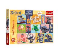 Trefl - Lilo & Stitch, Hawaiian Adventures - Puzzle de 200 pièces - Puzzle coloré représentant Les Personnages du Film, Divertissement créatif, Amusant pour Les Enfants à partir de 7 Ans.