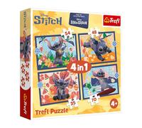 Trefl Puzzle Lilo & Stitch Hawaiian Vacation – 4 puzzles 35–70 pièces, dès 4 ans