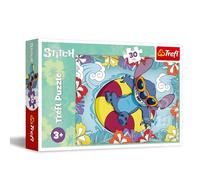 Trefl - Lilo & Stitch, Lilo & Stitch en Vacances - Puzzle 30 Pièces - Puzzle Colorés avec Personnages de Bande Dessinée, Divertissement Créatif, Loisir pour Les Enfants à partir de 3 Ans