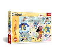 Trefl - Lilo & Stitch, La Règne de Stitch - Puzzle 160 Pièces - Puzzles colorés avec Lilo et Stitch, Divertissement Créatif, Loisir pour Les Enfants à partir de 6 Ans