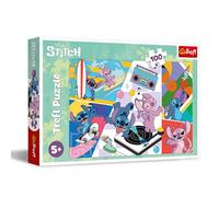 Trefl - Lilo & Stitch, Souvenirs de Lilo & Stitch - Puzzle 100 Pièces - Puzzle Colorés avec Personnages de Bande Dessinée, Divertissement Créatif, Loisir pour Les Enfants à partir de 5 Ans