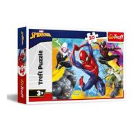 Trefl - Marvel Spiderman, Les Couleurs de Spider-Man - Puzzle 30 Pièces - Puzzle coloré avec Le Super-Héros, pour Enfants à partir de 3 Ans