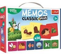 TREFL Memos Classic & Plus Animaux et leurs maisons. Jeu de famille Treflik 02333 Trefl