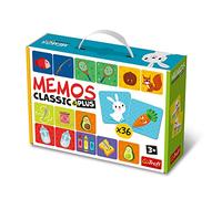 Trefl – Jeu de mémoire Memos Classic & Plus Logic – Pictural, détecteur d'oiseaux, dès 3 ans