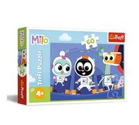 Trefl - Milo,Découvrez Milo - Puzzle 60 Pièces - Puzzle coloré avec des Personnages de Dessin Animé, Divertissement Créatif, Loisir pour Les Enfants à partir de 4 Ans