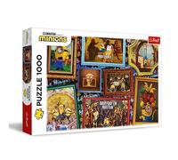 Trefl - Minions, Gallérie de Minions - Puzzle 1000 éléments - Puzzle avec Personnages de Films animés, Collage d'images drôles, Puzzles Modernes pour Adultes et Enfants à partir de 12 Ans