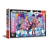 Trefl - Monster High, Amis Effrayants - Puzzle 100 Pièces - Puzzle coloré avec des Personnages de Dessin Animé, Divertissement Créatif, pour Les Enfants à partir de 5 Ans