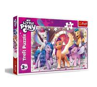Trefl-My Little Pony-Joyeuse journée de Poneys-Puzzles 24 Maxi- 24 Grandes Pièces, Puzzle Coloré avec des Personnages de Bande Dessinée, Loisir pour Les Enfants à partir de 3 Ans