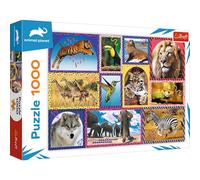Trefl - Nature Sauvage - 1000 Pièces, Puzzles d'animaux, Animaux du Monde, Cadres Colorés, Puzzle, Divertissement Créatif, Cadeau, Amusement, Puzzles Classiques
