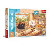 Trefl - Naughty Kittens - 100 pièces - Puzzles d'animaux colorés, Divertissement créatif, Amusant pour Les Enfants à partir de 5 Ans
